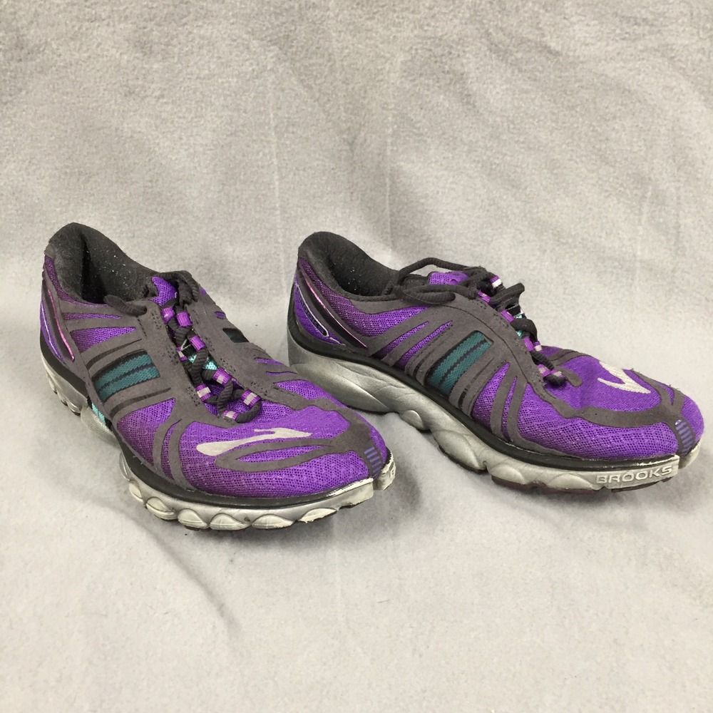 Brooks‎ PureCadence Womens Purple Grey Running Shoes Sneakers Size 6.5
